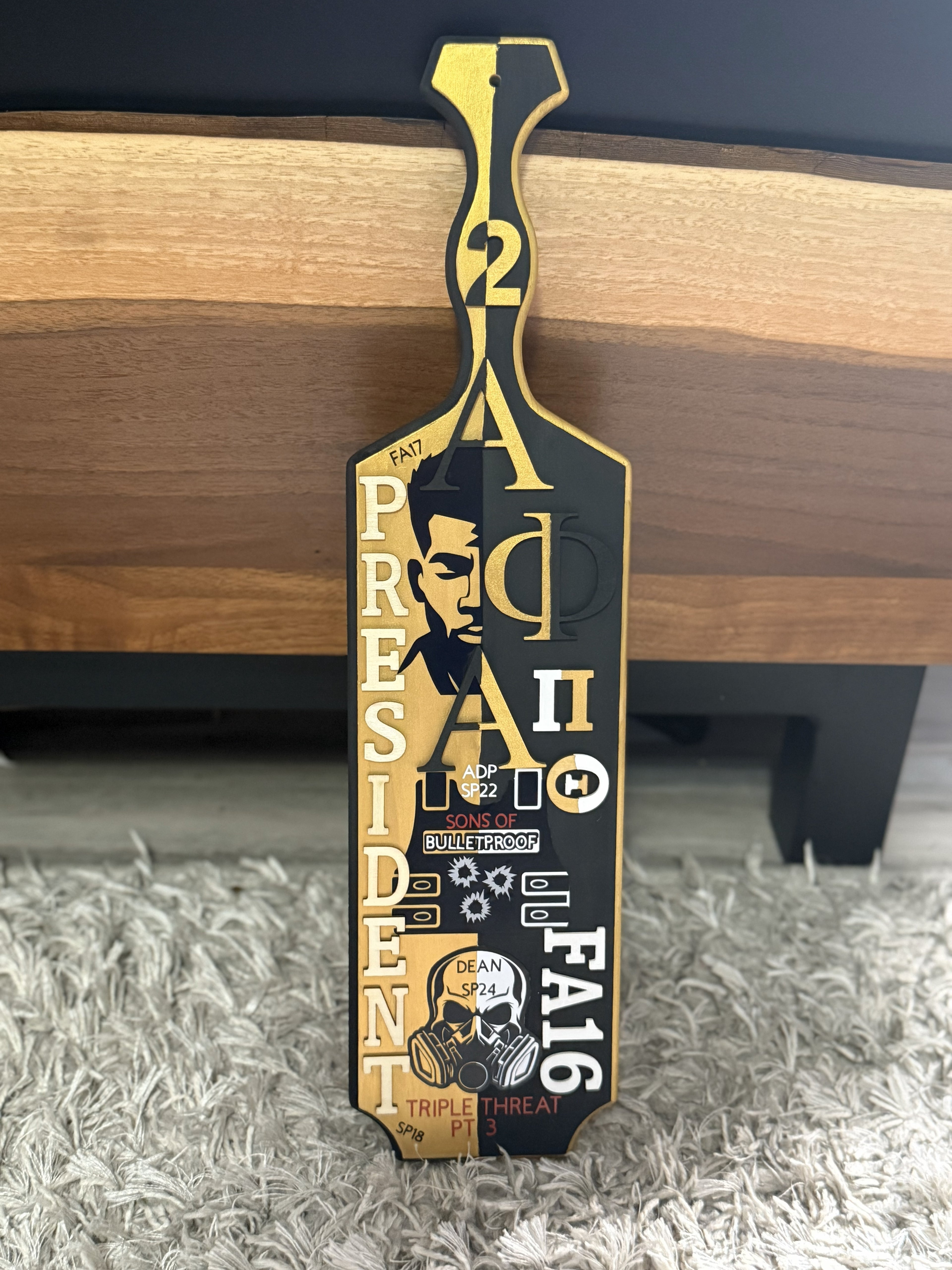 Alpha Phi Alpha Custom Greek Paddle