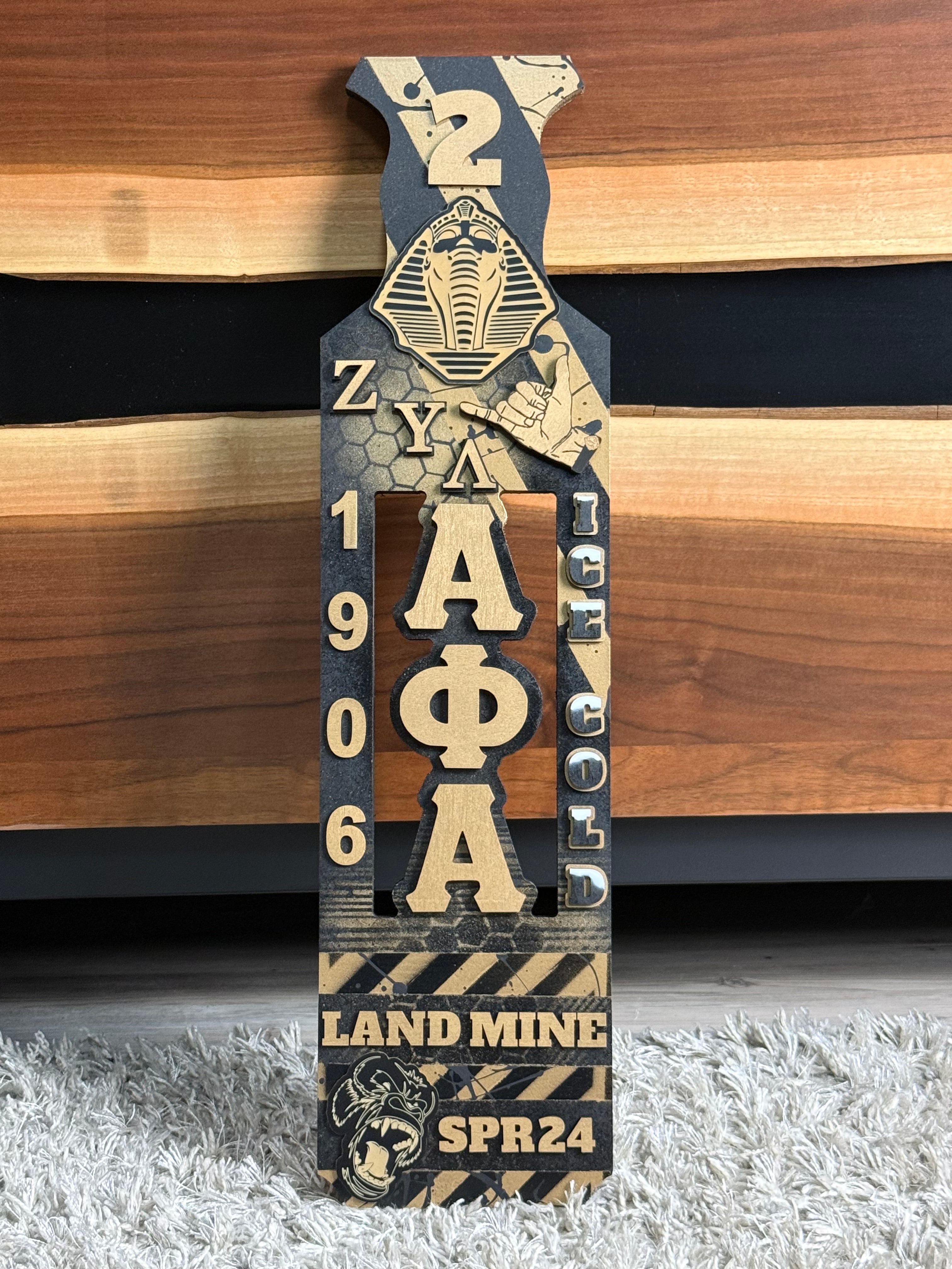 Custom 24" Alpha Phi Alpha Paddle