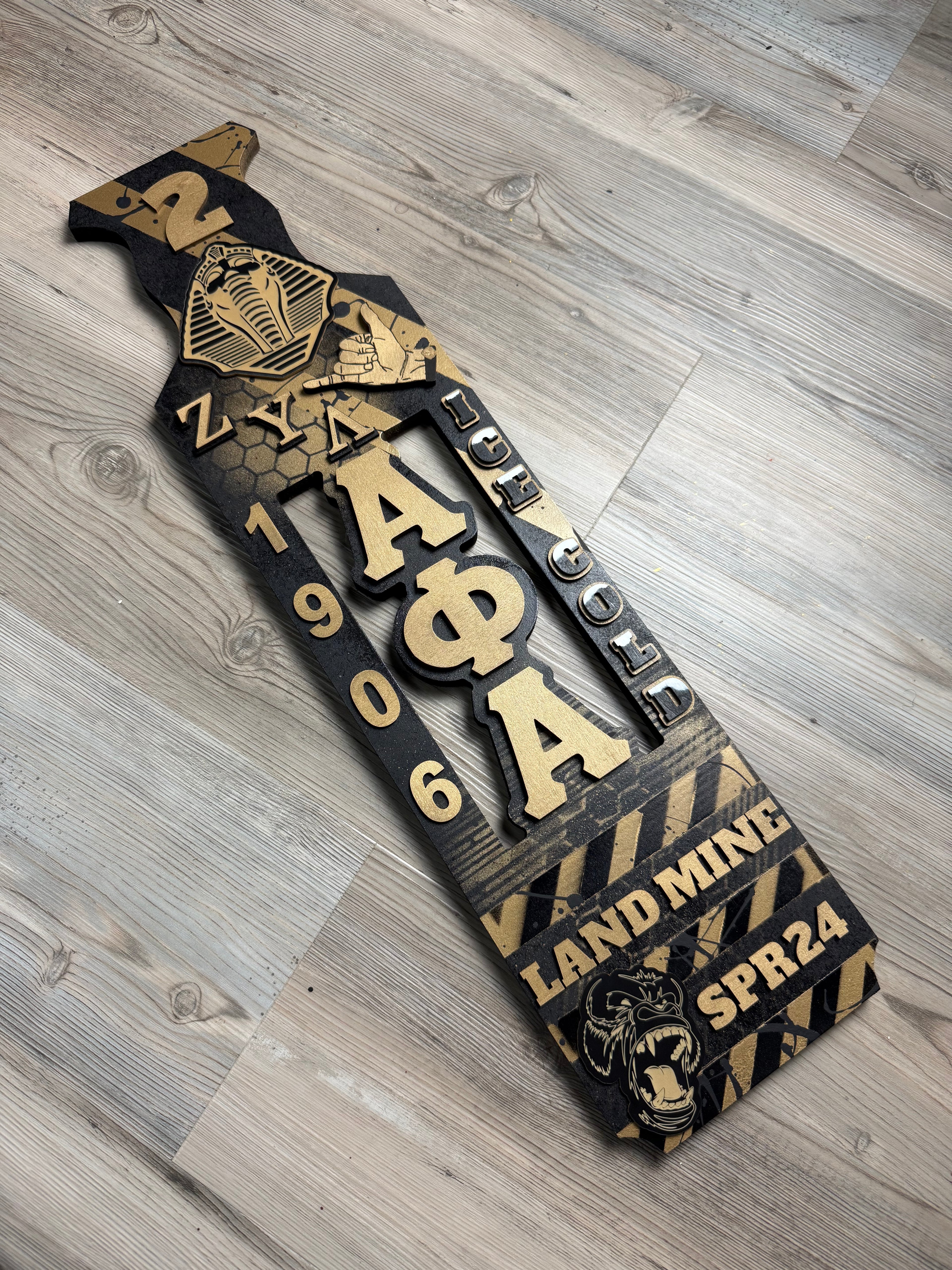 Custom 24" Alpha Phi Alpha Paddle
