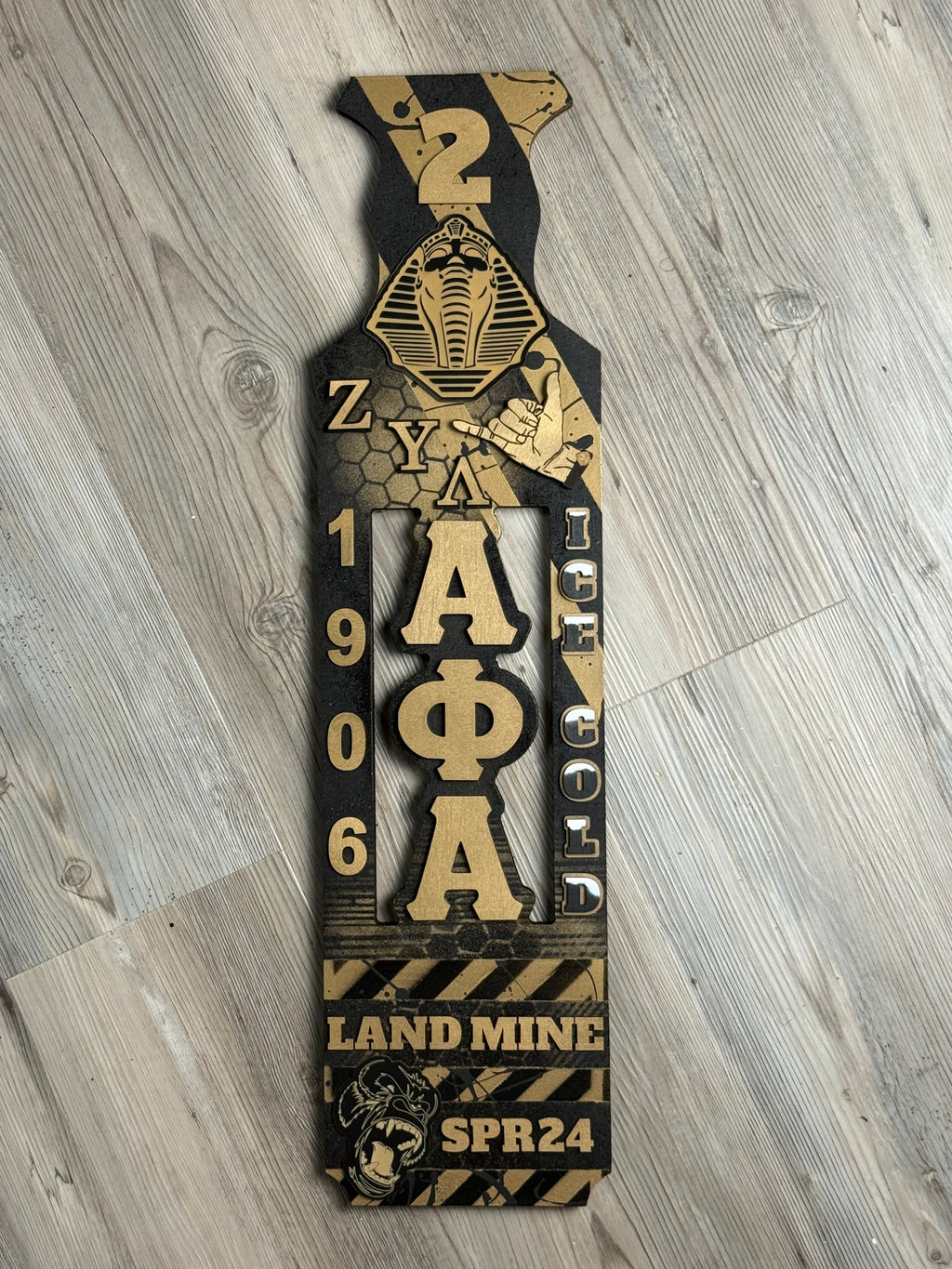 Custom 24" Alpha Phi Alpha Paddle
