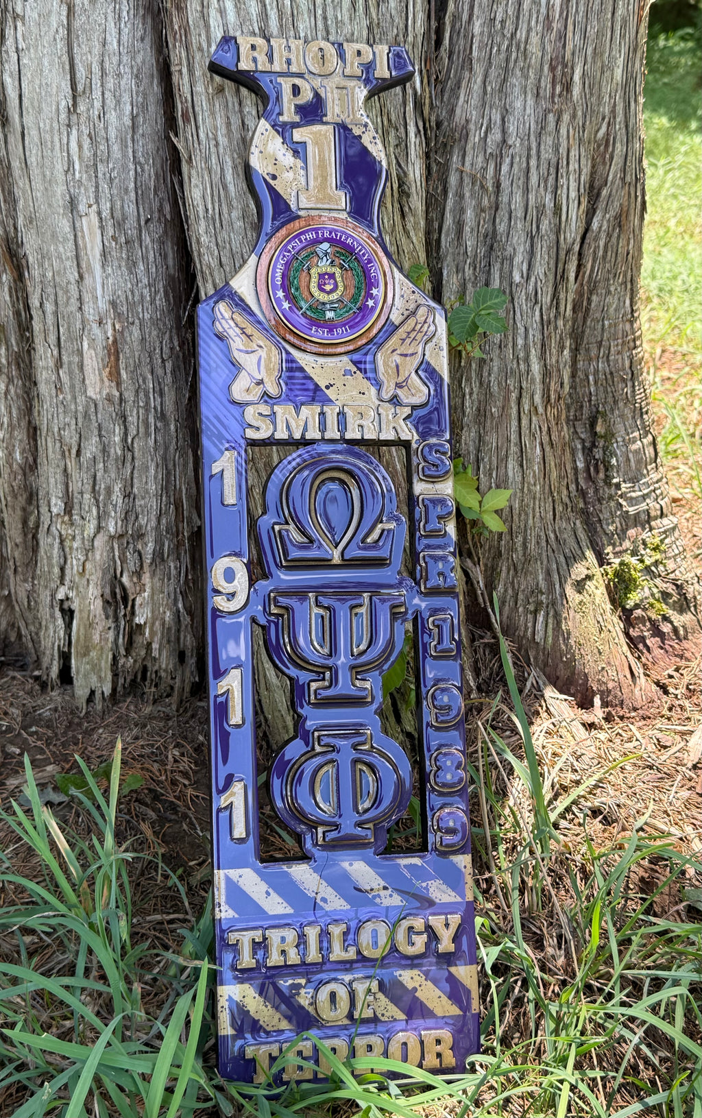 24" Custom Greek Cutout Paddle