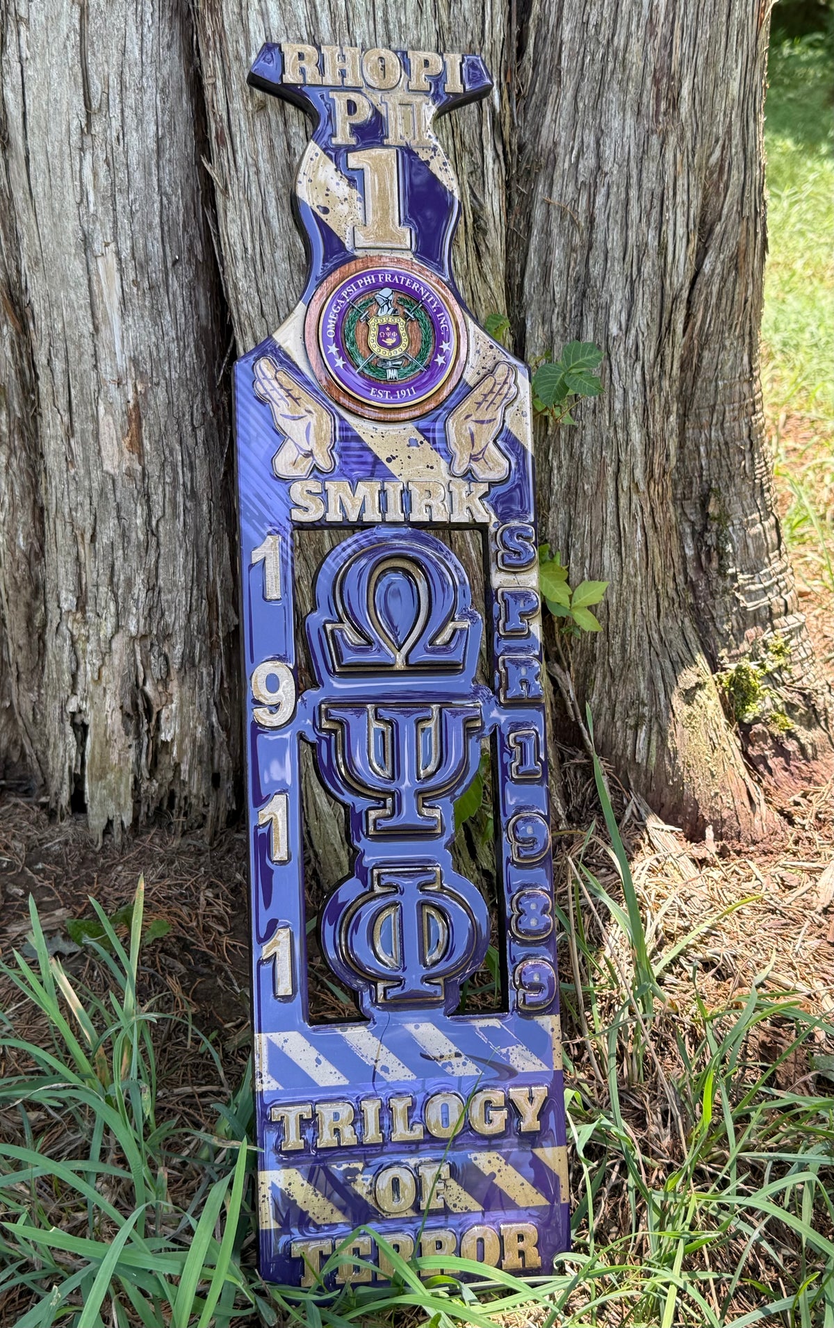24" Custom Greek Cutout Paddle
