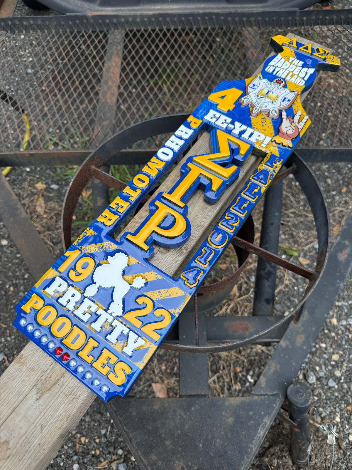 24" Custom Greek Cutout Paddle