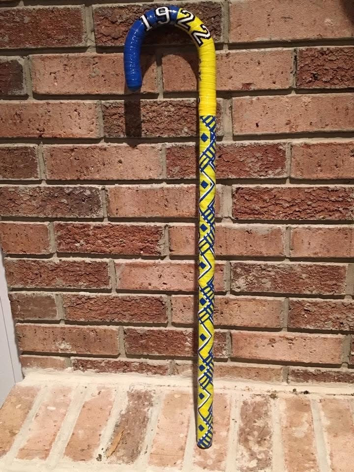 Handmade Sigma Gamma Rho Cane