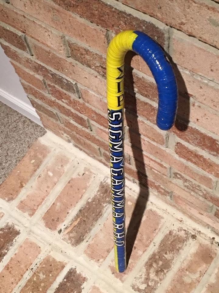 Handmade Sigma Gamma Rho Cane