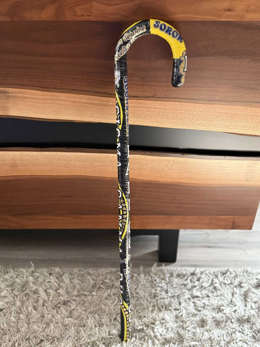 Handmade Sigma Gamma Rho Cane